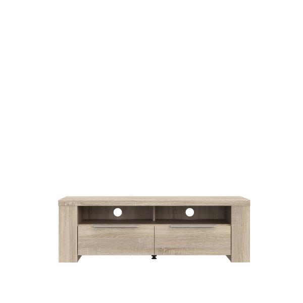 FORTE Calpe TV-Unterschrank, Holzwerkstoff, Beige, 124,1 x 41,1 x 50,3 cm