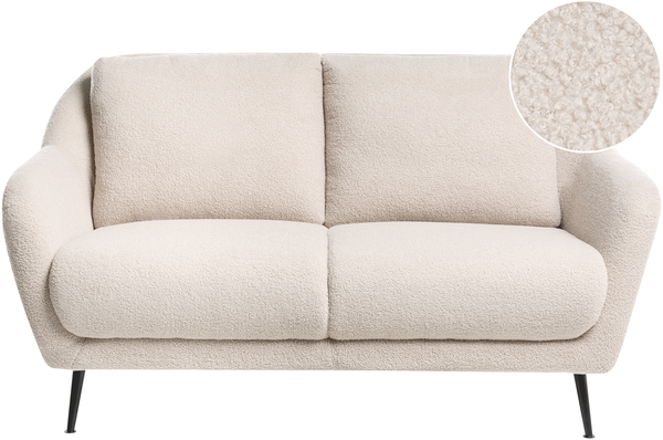 Sofa 2-Sitzer EIBY Bouclé Beige
