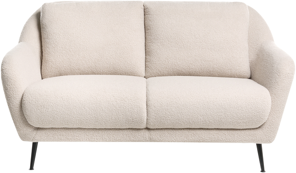 Sofa 2-Sitzer EIBY Bouclé Beige Bild 4