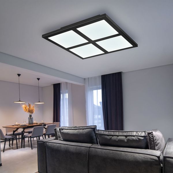 RGB LED Deckenlampe, Fernbedienung, dimmbar, CCT, L 29 cm