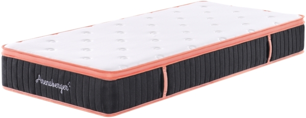 Arensberger Kupfermatratze mit Federkern & Kupferschaum + integrierter Topper | 160x200 cm Höhe 25cm | Härtegrad H3/ H4 | Taschenfederkern Matratze | Rollmatratze | ergonomisch