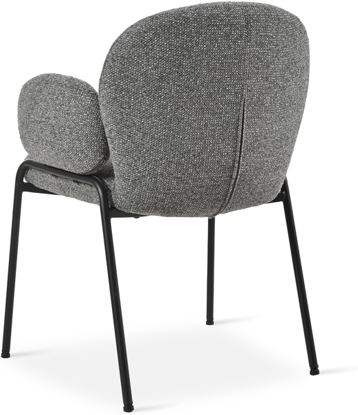 GOEURVANT 1235 Esszimmerstühle 6er-Set, Polsterstühle, Webstoff - Grau Bild 7