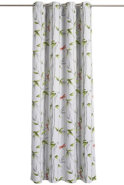 Joyswahl Verdunkelungsvorhang (1 St), Ösen, verdunkelnd, Mikrofaserqualität, Ink painting style, bamboo leaf pattern