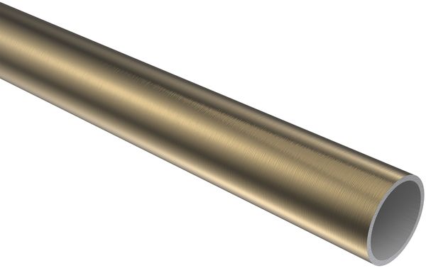 Rundrohr 140 cm, 16 mm Ø Messing Antik