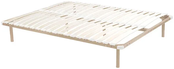 Vente-unique - KALISTA Lattenrost und Bettrahmen Metall Beige - B 178 cm3,8 cm x H 5 cm25 cm x L 198 cm3,8 cm