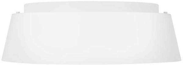 Deckenleuchte, Stahl Glas, Mattweiß