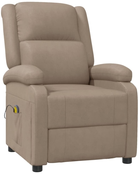 vidaXL Massagesessel Cappuccino-Braun Kunstleder 340168