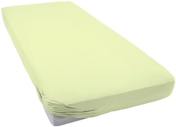 Janine Mako Jersey Spannbetttuch Bettlaken 180 - 200 x 200 cm OVP 5007 06 limone