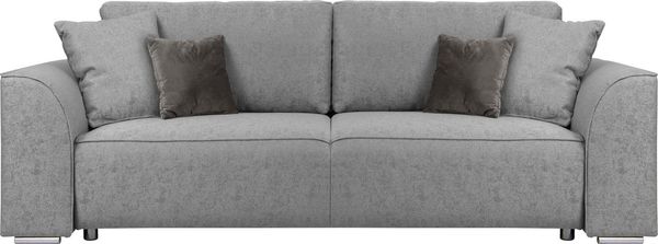 INOSIGN 3-Sitzer Beatrice Schlafsofa, wahlweise auch mit Bettfunktion und Bettkasten, incl. 2 Zierkissen