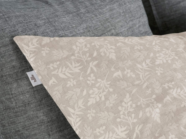 Zo! Home Cotton Bettwäsche 135x200 Petali di Lino Sandy Beige Miniblätter süß Bild 5
