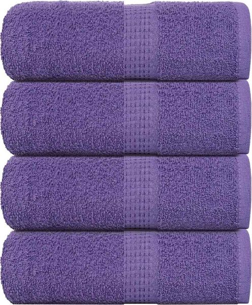 vidaXL Gästetücher FROGN 4 Stk. Lila 30x50 cm 360 g/m² 136876