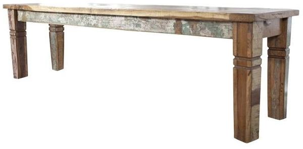 Bank Altholz 180x40x45 mehrfarbig lackiert NATURE OF SPIRIT #36