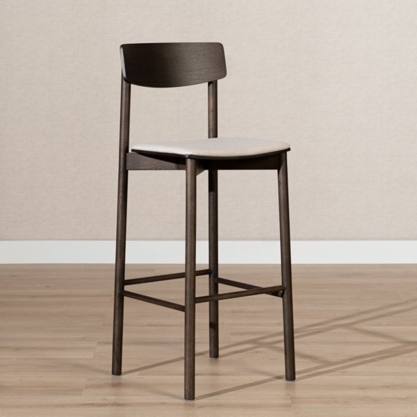 Bronx71 Barhocker Jane Eiche dunkel/off white 78,5 cm