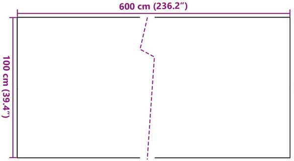 vidaXL Balkon-Sichtschutz Anthrazit 600x100 cm Poly Rattan 156246 Bild 8
