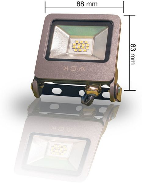 LED Strahler Fluter Projektor Flutlicht 10W 800 Lumen IP65 Wasserdicht für Innen- / Außenbeleuchtung 3000K Warmweiß