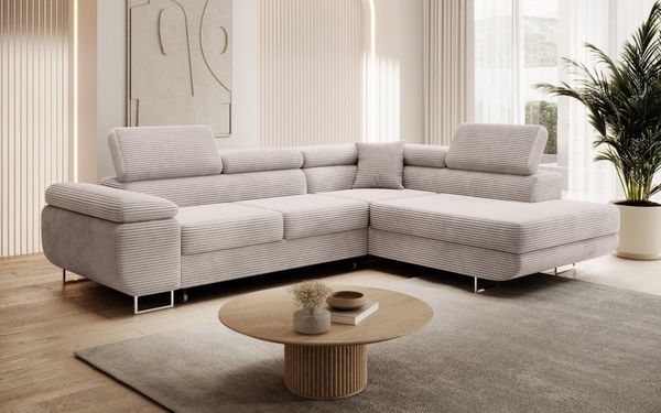 Luxusbetten24 Schlafsofa Designer Sofa Aston, mit Schlaf- und Klappfunktion
