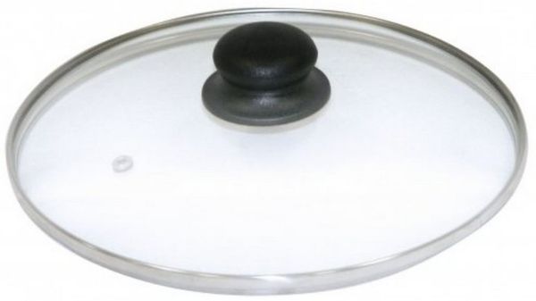 axentia Topfdeckel Glasdeckel, mit Edelstahlrand, Ø 24 cm 222223, (1-tlg)