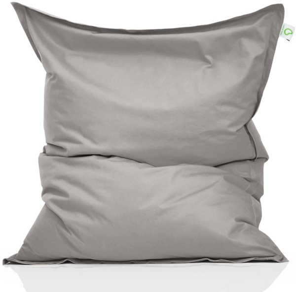 Green Bean® Sitzsack, waschbar, Polyester-PVC-Stoff, Steingrau, 140x180 cm, 380 Liter