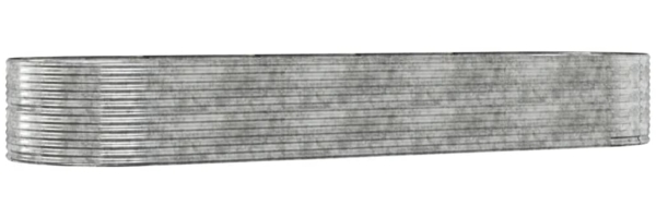 vidaXL Hochbeet Silbern 447x140x68 cm Verzinkter Stahl 319112
