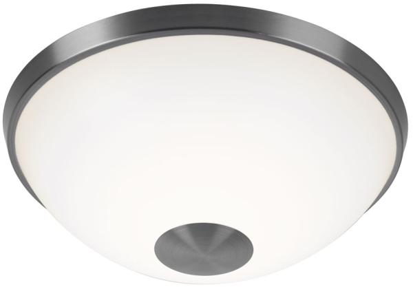 LED Deckenleuchte, silber, weiß, D 30 cm