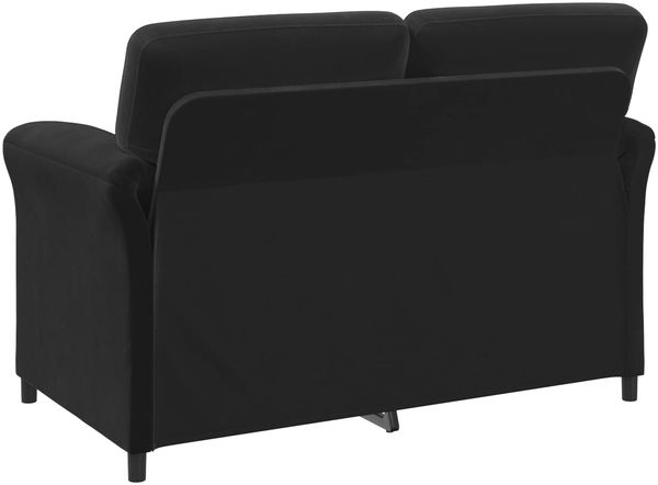 vidaXL 2-Sitzer Sofa Schwarz 138 x 83 x 95 cm Samt 42033945 Bild 5