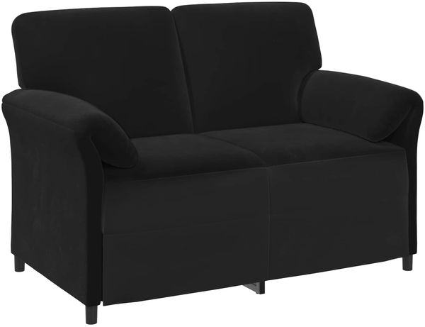 vidaXL 2-Sitzer Sofa Schwarz 138 x 83 x 95 cm Samt 42033945 Bild 2