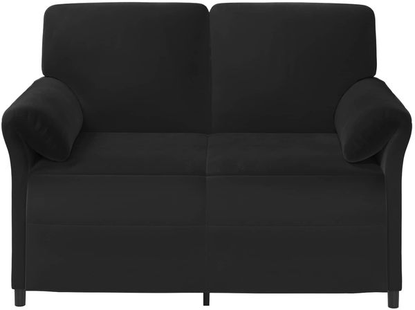 vidaXL 2-Sitzer Sofa Schwarz 138 x 83 x 95 cm Samt 42033945 Bild 3