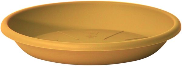Pflanzuntersetzer MEDEA 20 cm mango gelb – klassischer Kübel Untersetzer aus Polypropylen UV- und frostbeständig bruchsicher recyclebar und stapelbar