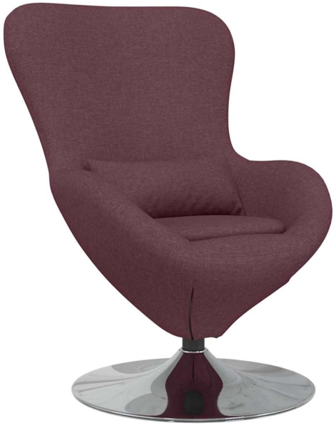 vidaXL Eiersessel Lila 63 x 73 x 90 cm Stoff 42002740