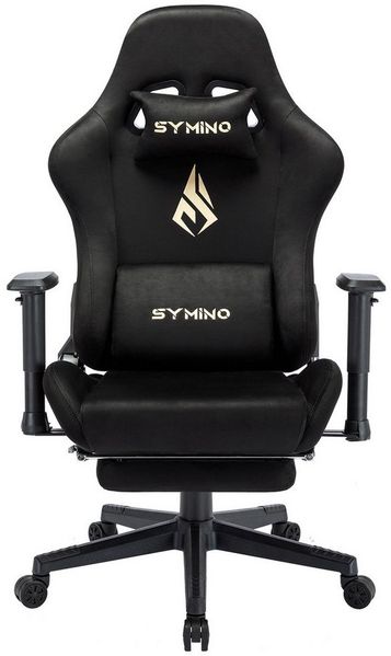symino Gaming-Stuhl Premium Alcantara Stoff, ergonomischer, Serie MP