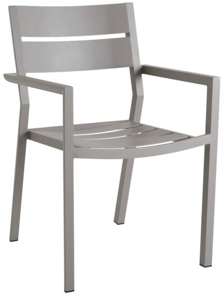 Gartenstuhl Delia mit Armlehne, Beige