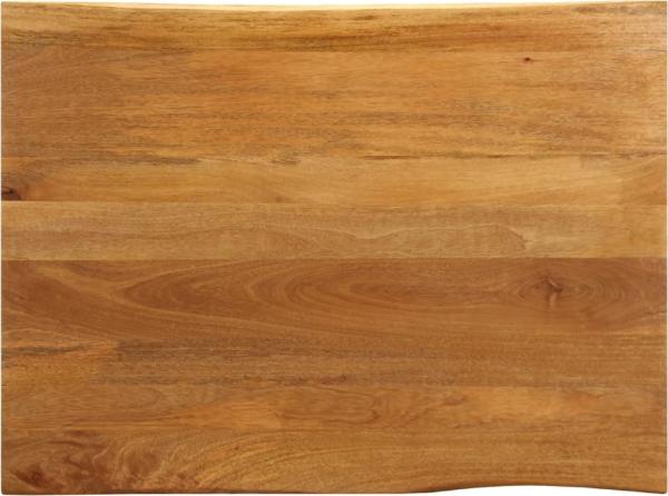 vidaXL Tischplatte mit Baumkante 100x80x2,5 cm Massivholz Mango 370772