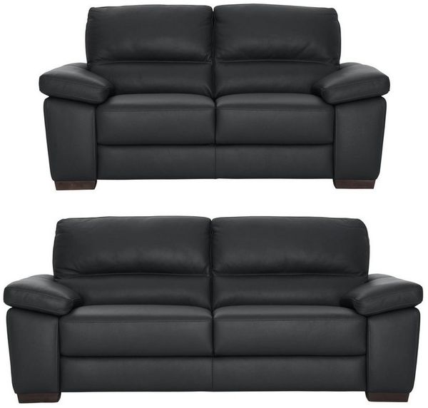 CALIA ITALIA Polstergarnitur Gaia, hochwertige Garnitur aus 2-Sitzer und 3-Sitzer, edles Design, (Set, 2-tlg), Ledergarnitur, in zwei hochwertigen Lederqualitäten