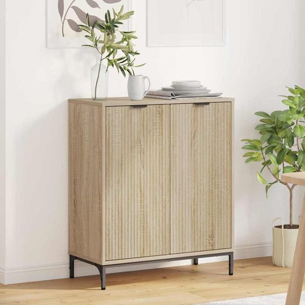vidaXL Sideboard Sonoma-Eiche 69,5 x 33 x 82 cm Holzwerkstoff 883426