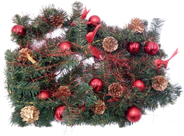 LED Tannengirlande 270cm Weihnachtsdeko Weihnachtsgirlande Girlande Türgirlande warmweiß