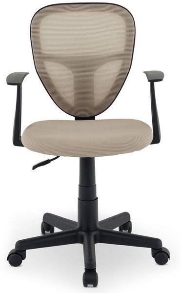 IDIMEX Schreibtischstuhl STUDIO, für Kinder, höhenverstellbar mit Armlehnen, atmungsaktives Mesh Taupe