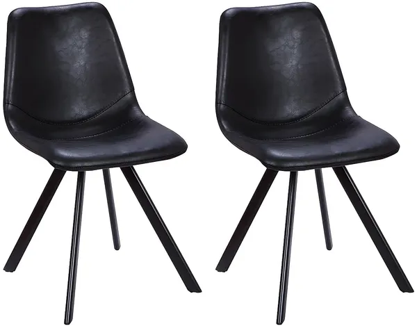 Stuhl 2er-Set LUBINE - Schwarz