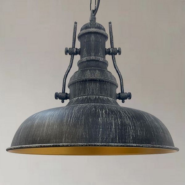 Bamyum Pendelleuchte Bamyum Pendelleuchte I Nota I Ø 31 cm Vintage Metall Lampe, ohne Leuchtmittel