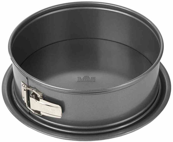 Birkmann Easy Baking Springform mit Einem Boden, Spring Form, Kuchenform, Servierboden, Anithaft, 24 cm, 881174