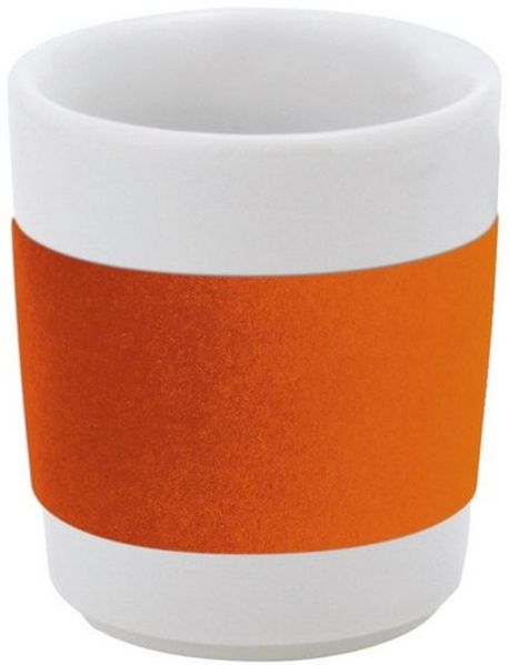 KAHLA Becher touch! henkelloser Becher mit Samt-Banderole, 1-tlg, Porzellan, Made in Germany