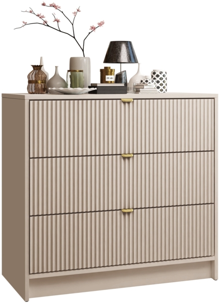 Kommode Tireno 3SZ (Farbe: Sandbeige)