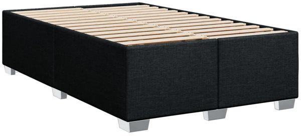 vidaXL Boxspringbett mit Matratze Schwarz 120x190 cm Stoff 3292743 Bild 8