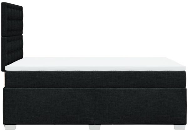 vidaXL Boxspringbett mit Matratze Schwarz 120x190 cm Stoff 3292743 Bild 11