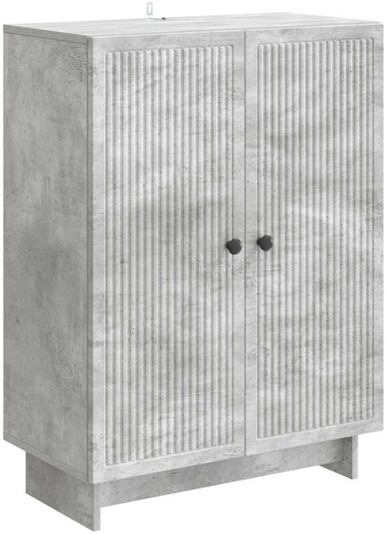 vidaXL Sideboard Betongrau 66 x 34,5 x 90 cm Holzwerkstoff 893898