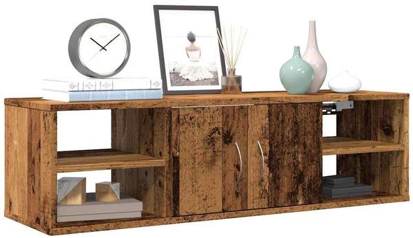 vidaXL Wandschrank Altholz-Optik 101x30x29 cm Holzwerkstoff 856488