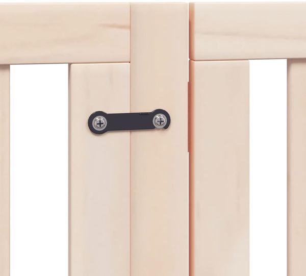 vidaXL 9-tlg. Hundetor mit Tür Faltbar 450 cm Pappelholz 3155644 Bild 7