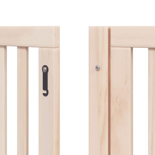 vidaXL 9-tlg. Hundetor mit Tür Faltbar 450 cm Pappelholz 3155644 Bild 9