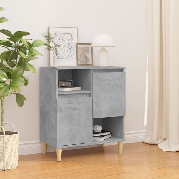 vidaXL Sideboard Betongrau 60x35x70 cm Holzwerkstoff 821144