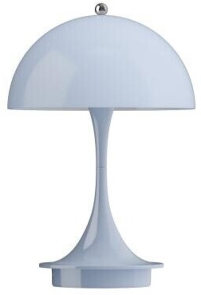 Panthella 160 tragbare Tischleuchte Opal pale blue