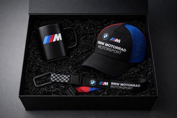 BMW Tasse BMW M Motorrad Motorsport Geschenkset Geschenkbox Mütze Tasse Lanyard, 1-tlg.